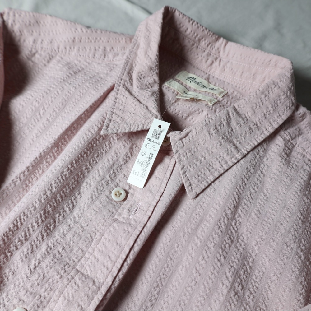 Madewell Textured Linen Shirt NWT